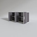 Kenzlife hazır mutfak merta gri 060*120*32 mutfak banyo dolabı kapaklı raflı