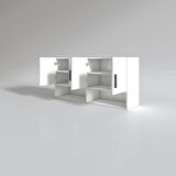 Kenzlife hazır mutfak vesper byz 060*120*32 mutfak banyo dolabı kapaklı raflı