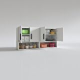 Kenzlife hazır mutfak vesper byz 060*120*32 mutfak banyo dolabı kapaklı raflı