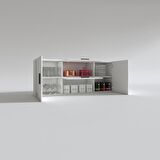 Kenzlife hazır mutfak lucida byz 060*150*32 mutfak banyo dolabı kapaklı raflı