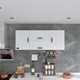 Kenzlife hazır mutfak lucida byz 060*150*32 mutfak banyo dolabı kapaklı raflı