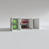 Kenzlife hazır mutfak marina byz 060*150*32 mutfak banyo dolabı kapaklı raflı