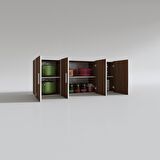 Kenzlife hazır mutfak marina cvz 060*150*32 mutfak banyo dolabı kapaklı raflı