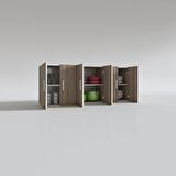 Kenzlife hazır mutfak nonus crd 060*150*32 mutfak banyo dolabı kapaklı raflı