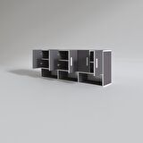 Kenzlife hazır mutfak liberato gri 060*150*32 mutfak banyo dolabı kapaklı raflı