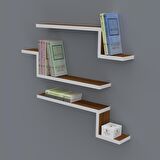 Kenzlife kitaplık mediha 015*060*20*3 cvz duvar rafı 
