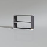 Kenzlife kitaplık nihan 040*060*20 gri duvar rafı 