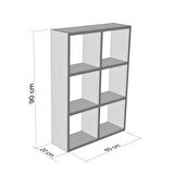 Kenzlife kitaplık güher 090*060*20 crd duvar rafı 