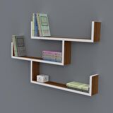 Kenzlife kitaplık gülin 055*080*20 cvz duvar rafı 