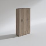 Kenzlife gardırop 4 kapılı 2 çekmeceli biberiye 182*100*42 crd kapaklı gardolap dolap