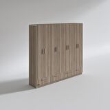 Kenzlife gardırop 8 kapılı 4 çekmeceli zambak 182*200*42 crd kapaklı gardolap dolap