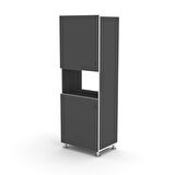 Kenzlife fırın dolabı fadime gri 185*66*45 mutfak banyo kiler ofis