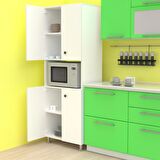 Kenzlife fırın dolabı bedriye byz 185*66*45 mutfak banyo kiler ofis
