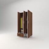 Kenzlife gardırop 3 kapaklı kapılı çekmeceli yasemin 168*80*42 cvz ayaklı gardolap dolap