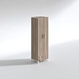 Kenzlife gardırop 2 kapaklı kapılı çekmeceli şebboy 168*50*42 crd ayaklı gardolap dolap