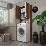 Kenzlife çamaşır makinesi dolabı veronika cvz 180*066*20 banyo çift kapaklı arkalıksız
