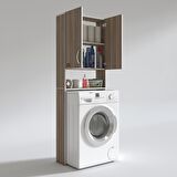 Kenzlife çamaşır makinesi dolabı veronika crd 180*066*20 banyo çift kapaklı arkalıksız