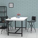 Knsz ufak boy tel bar sandalyesi 4 lü uslu syhsyh sırt minderli 55 cm oturma yüksekliği mutfak bahçe cafe ofis