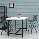 Knsz orta boy tel bar sandalyesi 1 li mağrur syhmvi 65 cm oturma yüksekliği mutfak bahçe cafe ofis
