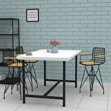 Knsz ufak boy tel bar sandalyesi 1 li uslu syhsrı kolçaklı 55 cm oturma yüksekliği mutfak bahçe cafe ofis