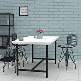 Knsz ufak boy tel bar sandalyesi 1 li uslu syhkono 55 cm oturma yüksekliği mutfak bahçe cafe ofis