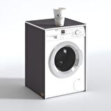 Kenzlife çamaşır makinesi dolabı naum gri 90*70*60 banyo kapaksız arkalıksız