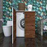 Kenzlife çamaşır makinesi dolabı kapaklı tatyana cvz 90*70*60 banyo ofis kapaklı arkalıksız