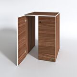 Kenzlife çamaşır makinesi dolabı kapaklı tatyana cvz 90*70*60 banyo ofis kapaklı arkalıksız