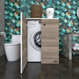 Kenzlife çamaşır makinesi dolabı kapaklı tatyana crd 90*70*60 banyo ofis kapaklı arkalıksız