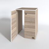 Kenzlife çamaşır makinesi dolabı kapaklı tatyana crd 90*70*60 banyo ofis kapaklı arkalıksız
