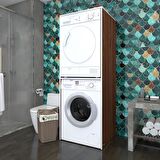 Kenzlife çamaşır-kurutma makinesi dolabı evgeniya cvz 180*70*60 banyo çift katlı kapaksız arkalıksız
