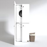 Kenzlife çamaşır-bulaşık makinesi dolabı kapaklı roksana byz 180*70*60 banyo çift katlı arkalıksız