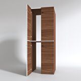 Kenzlife çamaşır-bulaşık makinesi dolabı kapaklı roksana cvz 180*70*60 banyo çift katlı arkalıksız