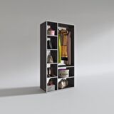 Kenzlife giysi dolabı hüsamettin 180*090*40 gri gardırop