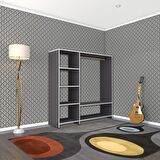 Kenzlife giysi dolabı mükremin 150*150*40 gri gardırop