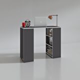 Kenzlife bilgisayar çalışma masası venüs gri ofis sekreter laptop