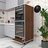 Kenzlife fırın dolabı halime cvz 145*60*56 mutfak kapaklı ayaklı banyo kiler ofis