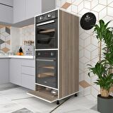 Kenzlife fırın dolabı halime crd 145*60*56 mutfak kapaklı ayaklı banyo kiler ofis