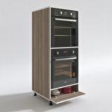 Kenzlife fırın dolabı halime crd 145*60*56 mutfak kapaklı ayaklı banyo kiler ofis