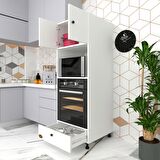 Kenzlife fırın dolabı kamile byz 162*60*56 mutfak çekmeceli ayaklı banyo kiler ofis