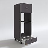 Kenzlife fırın dolabı kamile gri 162*60*56 mutfak çekmeceli ayaklı banyo kiler ofis