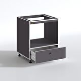 Kenzlife ocak dolabı piraye gri 85*70*60 XLARGE çekmeceli hazır mutfak ankastre gömme ocak için