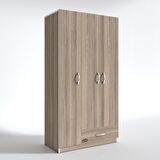 Kenzlife gardırop 3 kapılı 1 çekmeceli hanımeli 180*120*52 crd XLARGE kapaklı gardolap dolap