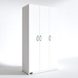 Kenzlife gardırop 3 kapılı ballıbaba 180*120*52 byz XLARGE kapaklı gardolap dolap