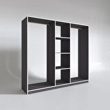 Kenzlife giysi dolabı temel 180*200*40 gri gardırop