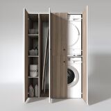 Kenzlife çamaşır-kurutma makinesi dolabı kapaklı yaromira crd 180*120*60 banyo arkalıksız