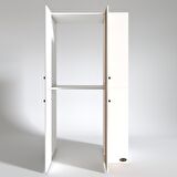 Kenzlife çamaşır-kurutma makinesi dolabı kapaklı foka byz 180*090*60 banyo arkalıksız