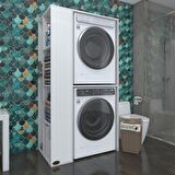 Kenzlife çamaşır-kurutma makinesi dolabı demyan byz 180*090*60 banyo kapaksız arkalıksız