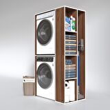 Kenzlife çamaşır-kurutma makinesi dolabı demyan cvz 180*090*60 banyo kapaksız arkalıksız