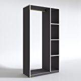 Kenzlife giysi dolabı alpaslan 175*90*40 gri gardırop